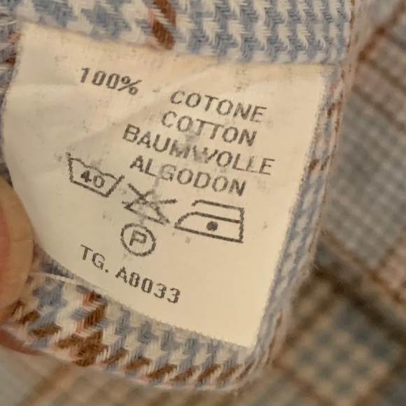 Men's long sleeves woven yarn dyed check long sleeves shirt - Picture 6 of 7